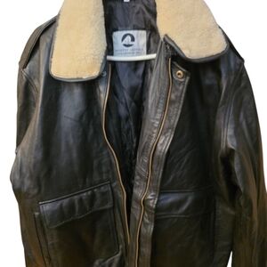 Winter Demand..Artistry Leather Bomber Blk ..Big/Tall